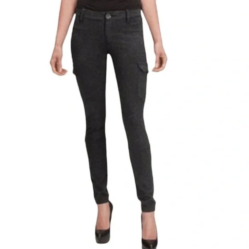 CABI Skinny Cargo Legging Pants Charcoal (Gray) Sz 4 #557 EUC